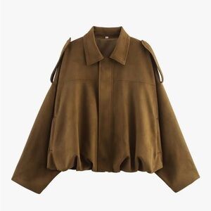 Brown Oversized Jacket